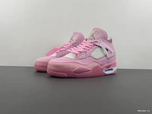Cheap TB JORDAN OFF-WHITE 4 X PINK 0612